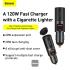 Baseus Share Together Fast Charge Car Charger with Cigarette Lighter Expansion Port U+C 120W - Black